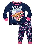 PAW PATROL Mädchen Skye und Everest Schlafanzug Blau 116