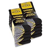 sockenkauf24 10 Paar THERMO Arbeitssocken Herren Winter Socken WORK Innenfrottee 10203 (43-46)