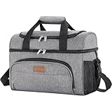 Lifewit 23L große Kühltasche für 27/32/48 Dosen, isolierte Lunch-Tasche, leichte, tragbare Kühltasche, doppellagig für Picknick,Strand, Arbeit, Reise