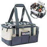 FRECOLSH Großer Grill-Caddy-BBQ/Heckklappen-Zubehör, BBQ/Camping Caddy – Blackstone Grill Gewürz-Halter, Campingausrüstung, Grilltasche, Camper Must Have Tasche – Grillgeschenke für Männer, Vatertag