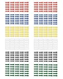 TPZORJX 360 Stück kleine Aufkleber,Klein Pfeil Aufkleber Etikett, Kleber Farbe Kodierzeichen Aufkleber für Gasrichtung Inspektion Fehler Kennzeichnung,für Produkte Inspektionsfehler, Mehrfarbig