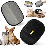 MegiaExist Fellmagnet Handschuhe Doppelseitig für Hunde & Katzen – Atmungsaktive Haustierhaarentferner mit Anti-Statik-Funktion, Wiederverwendbar zur Fellpflege im Alltag（2 pcs）