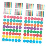 HONMEET Runde Aufkleber Selbstklebend Blanko Etiketten Für Drucker Wiederverwendbare Farbige Klebepunkte Ideal Für Beschriftungen Und Verpackungen