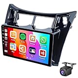 Dorwioll Für Toyo-TA Yaris XP90 2005-2012 Android 14 Autoradio Mit Wireless Carplay Android Auto,9 Zoll Touchscreen Radio WiFi GPS Navigation Bluetooth FM RDS EQ Mirror Link Rückfahrkamera(Size:L20)