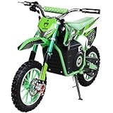 Actionbikes Motors Kinder Mini Elektro Crossbike Viper 𝟭𝟬𝟬𝟬 Watt | 36 Volt - 𝟐𝟓 Km/h - Scheibenbremsen - 3 Geschwindigkeitsstufen - Pocket Bike - Motorrad - Motocross - Dirtbike (Grün)