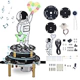 PEMENOL Cosmic Series Astronaut Styling DIY Elektronik Experiment Kit, LED-Lichter löt bausatz mit Musik-Control Tasten, Astronaut Science Education löten Lernen Set für Anfänger und Studenten