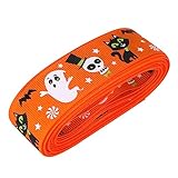 Homoyoyo 1 Rolle Blumenwickband Dekorationen Satinband Schleifen aus Satinbändern Bänder zum Verpacken geschenkband halloween party sachen Geschenkbänder Dekoratives Band Polyester Orange