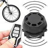 Joberio Alarmanlage für Motorrad, kabellos, mit einstellbarer Empfindlichkeit, verstellbares Fahrradsystem 122 dB für Fahrrad, Mountainbike, Rennrad