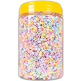 La Manuli Bügelperlen - 5000 Stück im Dose, Midi Größe 5mm, inklusive 2 Pinzetten, Steckperlen, Nachfüllset Bastelperlen Mit jeder Marke Beads kompatibel
