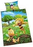 Herding BIENE MAJA Kleinkinder-Bettwäsche-Set, Wendemotiv, Bettbezug 100 x 135 cm, Kopfkissenbezug 40 x 60 cm, Baumwolle/Renforcé