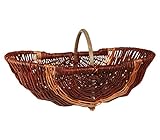 Dehner Weidenkorb mit Bügel, ca. 55 x 34cm, Weidengeflecht