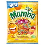 Mamba Beach Bites – 1 x 160g – Leckere Kaubonbons in vier fruchtigen Geschmacksrichtungen – Fruchtgummi Mix einzeln verpackt und ideal zum Teilen