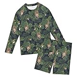 Dragon Tiger Jungen Badeanzug Rashguard Kleinkind Kinder Langarm Schwimmshirt und Badehose 3-10T