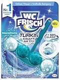 WC-Frisch Kraft Aktiv Türkisspüler Meeresfrische, WC-Reiniger, 1 Stück, Farbspüler mit 50 Prozent mehr Glanz