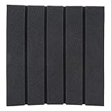 Akozon Schalldichte Schaumstoff-Akustikplatten mit Hoher Dichte, 6 Stück, 25 X 25 X 2 Cm, Schallabsorbierender Schwamm, Studio und Klavierraum – Lärmreduzierung und Schalldämmung