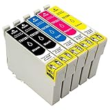 ESMONLINE 5 Set Multipack kompatible Druckerpatronen als Ersatz für Epson T1285 für Epson Stylus SX-420 SX-425 SX-430 SX-435 SX-438 SX-440 SX-445 Office BX-305 S-22 SX-125 SX-130 SX-230 SX-235