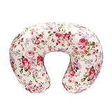 LAT LEE AND TOWN Stillkissen Ersatzbezug Baumwolle U-förmig Stillkissenbezug Lernen Sit Kissen Abnehmbare waschbare Kissen Slipcover 51X41CM