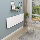 bingomiynhg Weißer Wandtisch, klappbare Werkbank, unsichtbarer Tisch, an der Wand montierter klappbarer Küchentisch, Größe optional, für Schlafzimmer, Badezimmer, Küche, Restaurant, Wäscherei,