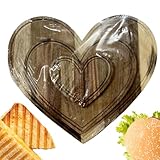 Schneidebrett in Herzform, herzförmig, Charcuterie Board – Käseplatte aus Holz, rustikales Schneidebrett für Küchendekoration, Picknick-Campingplatte, Bauernhof-Camping-Platte