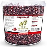 Supravit Hagebutten Pferd | Mit viel Vitamin C für Pferde und Ponys | 2kg Eimer I Ganze getrocknete Früchte - natürliche Pferdeleckerlis ohne Zucker | Erstklassige Qualität