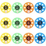 Toddmomy 12-teilige Pool-Tauchscheiben: Kinderspielzeug, Zahlen-Tauchspielzeug-Set, Unterwasserspiel, Schwimmbad, Sommer-Wassertrainingszubehör für Party-Geschwindigkeitsübungen