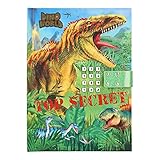 Depesche 11569 Dino World - Tagebuch mit Geheim-Code und Sound, ca. 20,5 x 15,5 x 3 cm, mit 80 linierten Seiten für geheime Gedanken und Gefühle