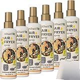 usy Bundle für Albaöl Air Fryer Spray Avocadoöl 6er Pack (6x190ml Flasche) + usy Block