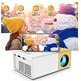 Mini Beamer Handy, 5G WiFi Beamer Full HD 1080P Unterstützt mit Screen Mirroring, 6000 Lumen Zemeollo Video Projektor Heimkino Film Projector Kompatibel Smartphone / TV Stick / Laptop / HDMI / USB