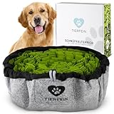 Tierfein Schnüffelteppich Hund – Intelligentes Hundespielzeug für kleine & große Hunde – waschbar & größenverstellbar – Welpenspielzeug & Intelligenztraining für Hunde