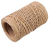 Gadpiparty 1 Rolle Blumendraht für Garten und Floristik Robuste Schnur zum Binden von Frischen für Geschenkverpackungen und DIY Projekte Natürlichem Holzfarbe