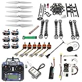QWinOut DIY FPV Drone Hexacopter 6-axle Aircraft Kit : HMF S550 Frame + PXI PX4 Flight Control + 920KV Motor + GPS + FS-i6 Transmitter