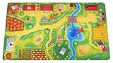 HuggyPlay Spielteppich Bauernhof Kinderteppich 90 x 150 cm