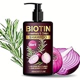 Zwiebel Rosmarin Shampoo, Hair Growth Natürliches Kräutershampoo, Pflegend für Alle Haartypen Feuchtigkeit Weiches Haar Glänzend Haarwuchsunterstützung Behandlung Reisefreundlich (1PC)