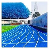 Garten Rasen Matte 1,18 Zoll Synthetische Rasen Matte mit Drainage Löcher Garten Rasen Landschaft Synthetische Garten Matte (Color : Blue, Size )