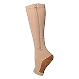 HYCOPROT Kompressionsstrümpfe, 15-20 mmHg, 3 Paar, für Sport, Krankenschwestern, Schwangerschaft und Reisen, Khaki-Gelb