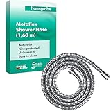 hansgrohe Metaflex - universal Duschschlauch 1,60 m, mit Verdrehschutz, flexibler Brauseschlauch mit Knickschutz, inkl. Dichtungsringe, Chrom