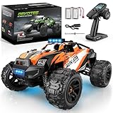 Dromlag Ferngesteuertes Auto 36KM/H, 1:18 4WD Monstertruck Ferngesteuert RC Auto Spielzeug, IPX4 Wasserdichtes Offroad RC Truck Ostergeschenke für Erwachsene und Kinder