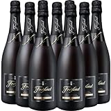 Aktionspaket Freixenet Cava Córdon Negro Brut (9 x 0,75 l) - Edler, spanischer Qualitätsschaumwein, fruchtig und herb mit zarten Hefe- und Honigaromen inkl. einem Flaschen Winter Coat gratis