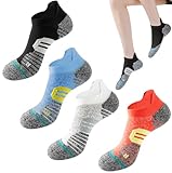 ZYKORT 4 Paar Kompressionssocken Damen Herren, Plantarfasziitis Socken für Damen Herren, 35-39 Fußpflege Kompressionssocken, Rutschfeste Anti Schweiß