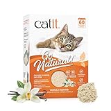 Catit Go Natural!, klumpende Katzenstreu, aus Erbsenhülsen, mit Vanilleduft, 2 x 2,8kg (5,6kg)