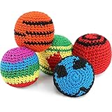 5 Stücke Lustige Ball Gewebte Kickball Weiche Strick Kick Balls für Kinder und Anfänger