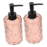 NOLITOY 2 Stück Glas Pumpflaschen Für Shampoo Und Duschgel Elegante Spender Für Badezimmer Ideal Für Flüssige Seifen Und Waschmittel Praktisches Reiseset Zur Aufbewahrung Von