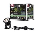 Paulmann 94559 Plug & Shine LED Außenleuchte Spot Teichleuchte IP68 incl. 1x5 W dimmbar Warmweiß Schwarz Aluminium 3000 K