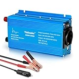 Yinleader 600W/1200W Reiner Sinus Wechselrichter 24V DC auf 230V AC mit 1 EU Steckdose und 2 USB