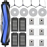 20 Stück Zubehör für Ecovacs Deebot T50 Omni / T50 Pro Omni / T50 Max Pro Omni Saugroboter, 1 Hauptbürste 6 Staubbeutel 4 Wischpads 4 Filter 4 Seitenbürsten 1 Reinigungsbürste