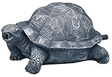 OASE 36778 Wasserspeier Schildkröte, anthrazit, 23 x 17 x 12,5 cm - Teichfigur aus wetterfestem Polyresin, Teichdekoration, Sauerstoffversorgung