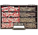 Fischer Dübel Set incl Torx Schrauben & 6xBits (280 Teile) 5x25 6x30 8x40 10x50 mm