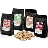 BBQ-Toro Smoker Chips Set | 4 Sorten Räucherchips à 400 gr | rauchintensive Smokerchips aus 100% Holz | Grillchips für Gasgrill, Smoker, BBQ