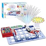 HIULLEN Elektrobaukasten für Kinder, Elektronik Bausatz Spielzeug, Experimente für Kinder ab 6, Elektronik Baukasten Kinder Experimente zu Stromkreisen mit Lichtwellenleiter-Baum und Lüfter