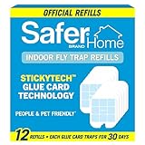 Safer Brand Home SH512 Indoor Plug-in Fliegenfalle Nachfüllpackung mit 12 Klebekarten für SH502 Indoor Fliegenfalle
